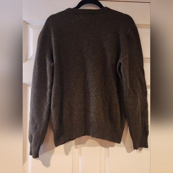 Polo Ralph Lauren 100% lambs wool olive green sweater - Picture 6 of 7